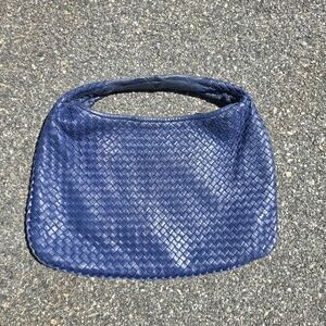 Vintage Blue Bottega Veneta Intrecciato Tote